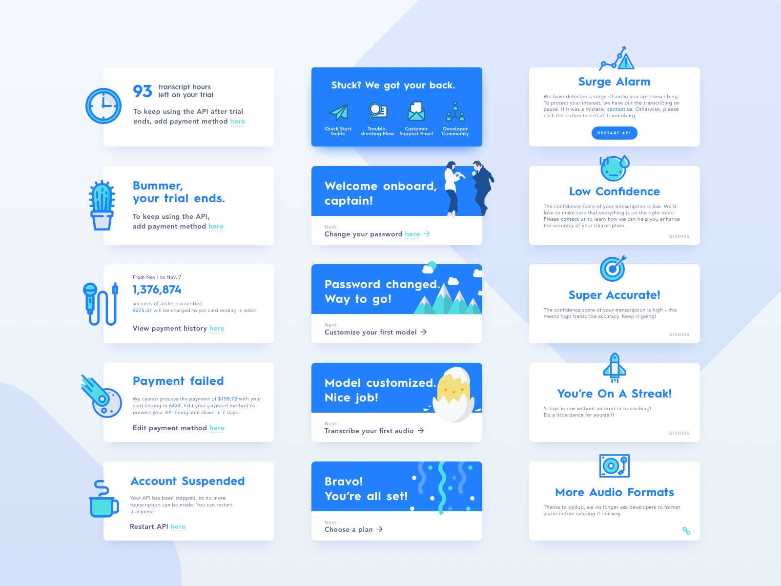 AssemblyAI's onboarding
