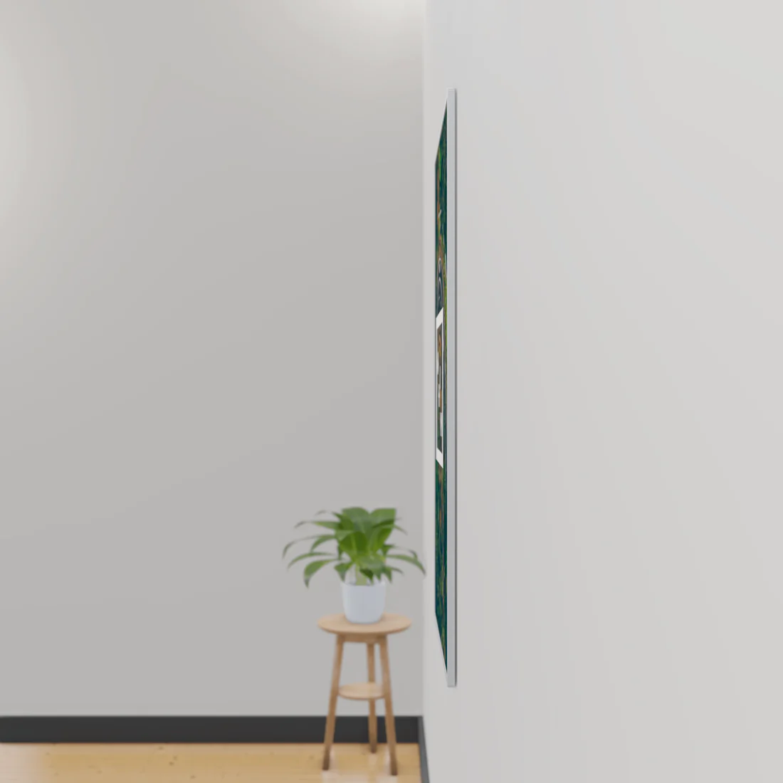 The ultra-thin screen looks like a literal canvas